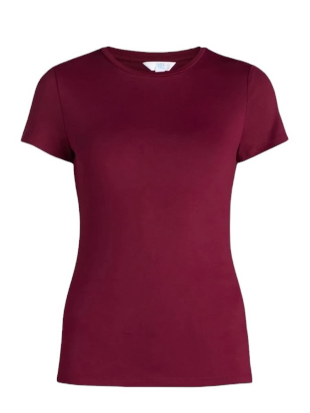 Time and Tru Women's Smoothing Crewneck Short Sleeve Fitted Tee EUC